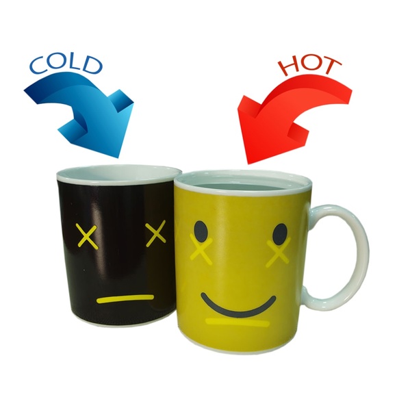 3 Wake-up Cups Temperature Color Change Mugs - Picture 2 of 5